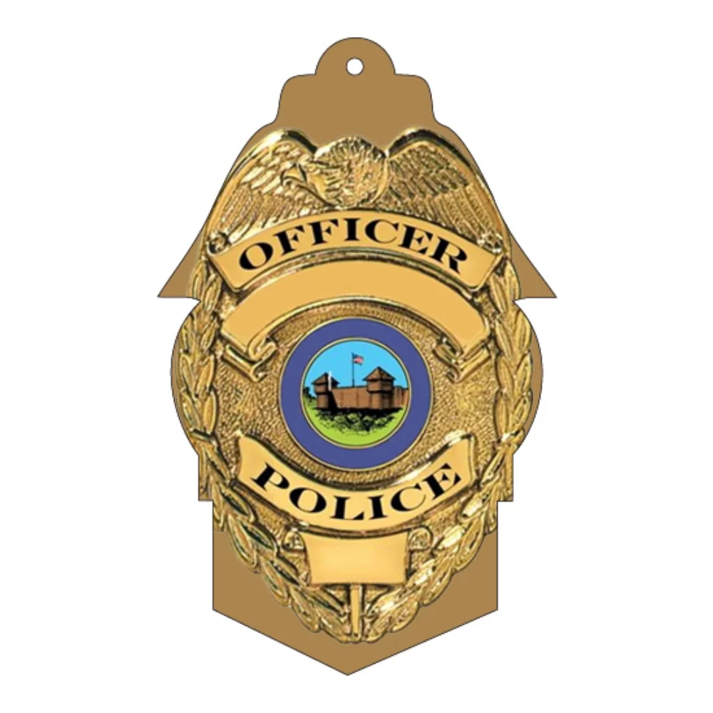 Désodorisant suspendu en forme de badge de police