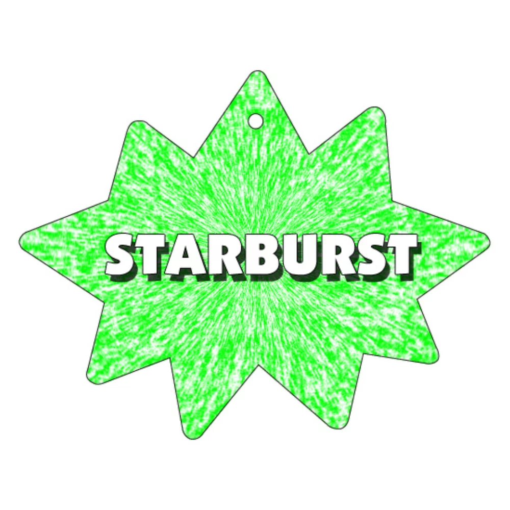 Star Burst Shaped Hanging Air Freshener - Oversized