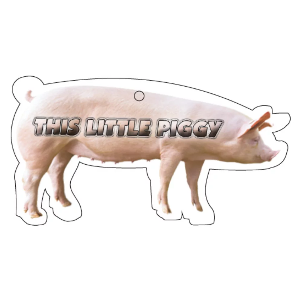 Oversized Pig Shaped Hanging Air Freshener