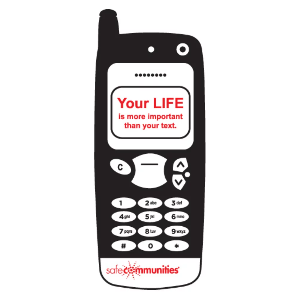 Désodorisant suspendu en forme de téléphone portable surdimensionné