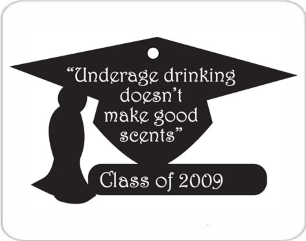 Graduation Cap Shaped Hanging Air Freshener - Oversized