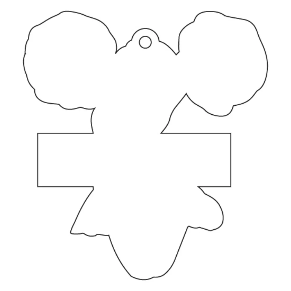 Cheerleader Shaped Hanging Air Freshener - Oversized