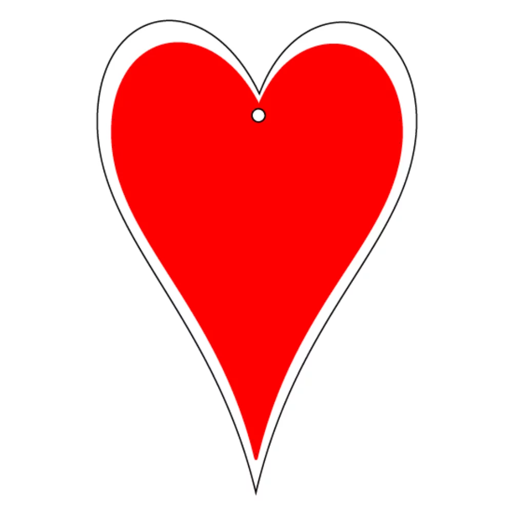 Heart Shaped Hanging Air Freshener - Oversized