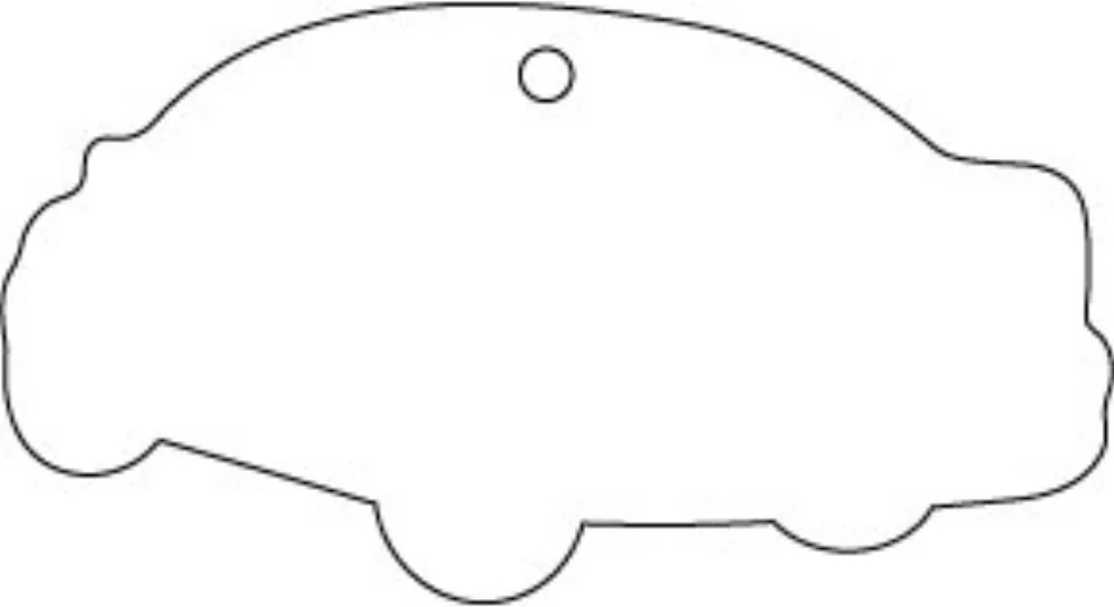 Car Sedan Shaped Hanging Air Freshener - Oversized