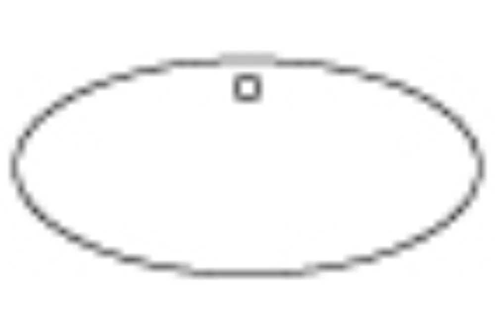 Désodorisant suspendu en forme ovale surdimensionné