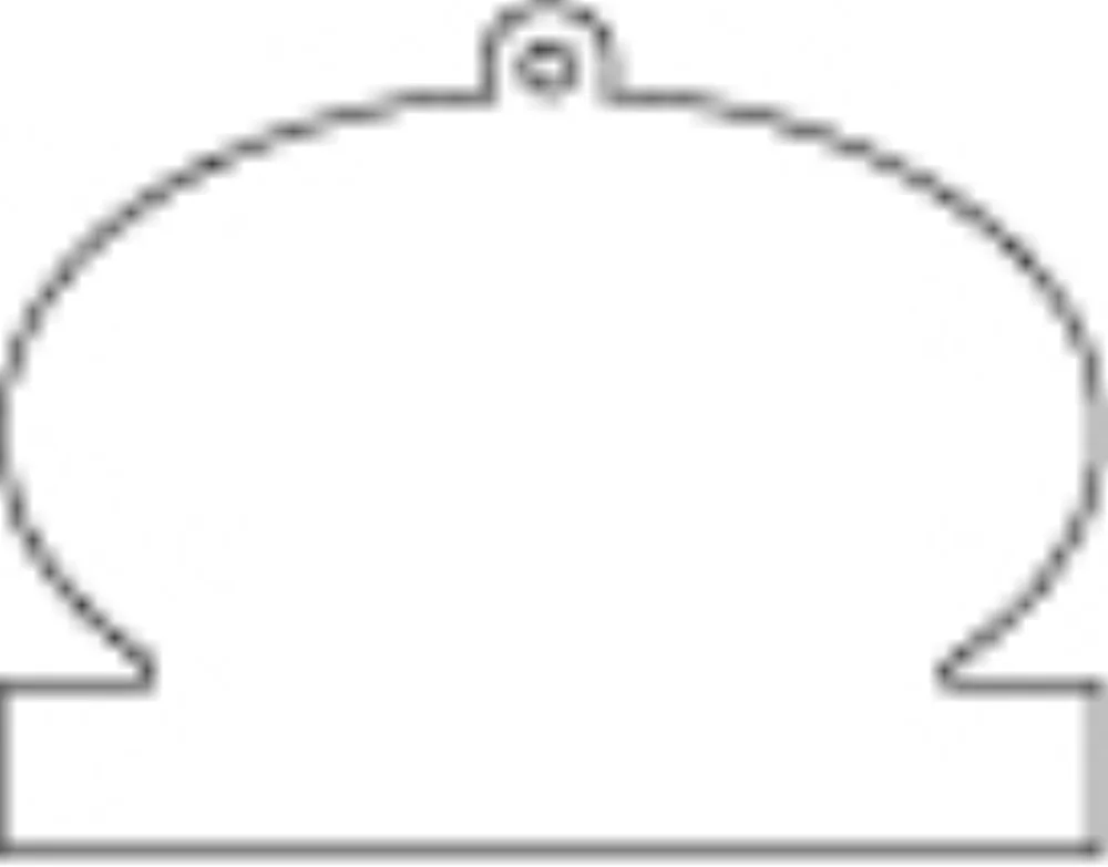 Oversized Oval w. Base Shaped Hanging Air Freshener