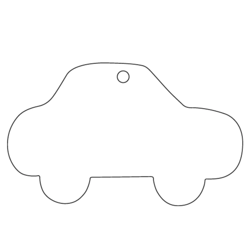 Car Side Shaped Hanging Air Freshener - Oversized