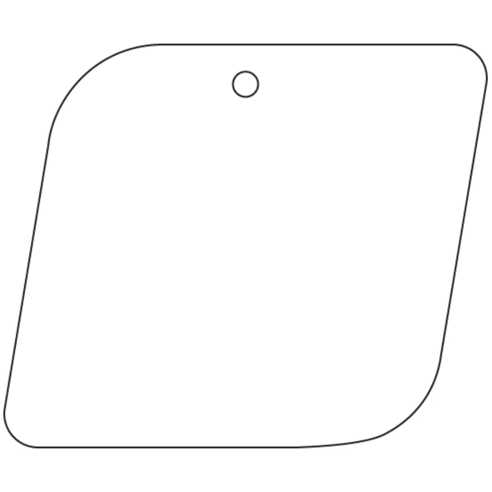 Rounded Parallelogram Shaped Hanging Air Freshener - Oversized