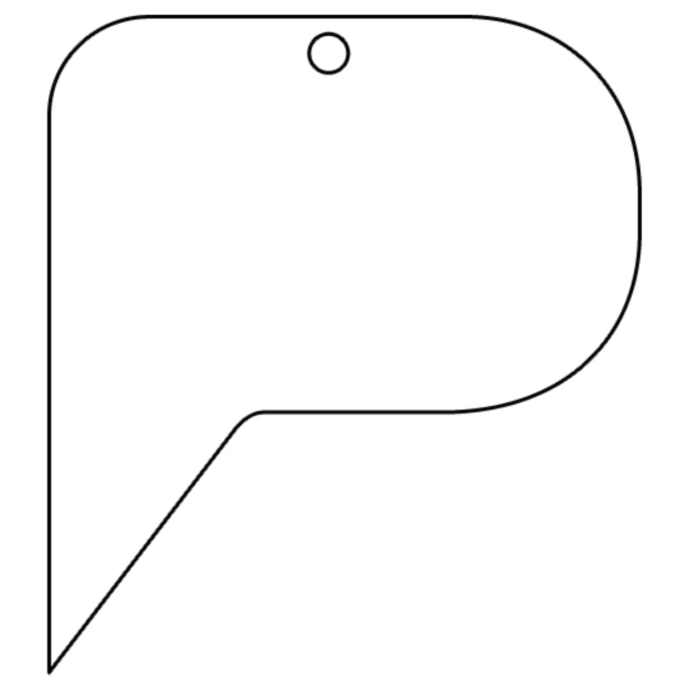 Speech Balloon / Text Bubble Shaped Hanging Air Freshener