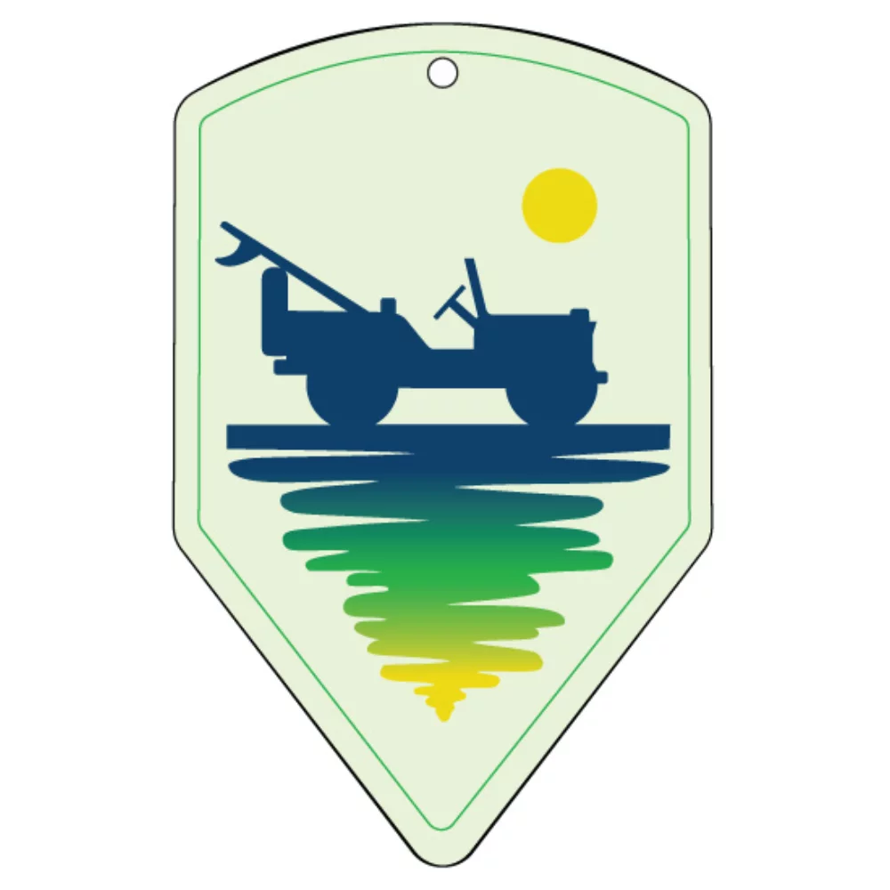 Oversized Shield Shaped Hanging Air Freshener