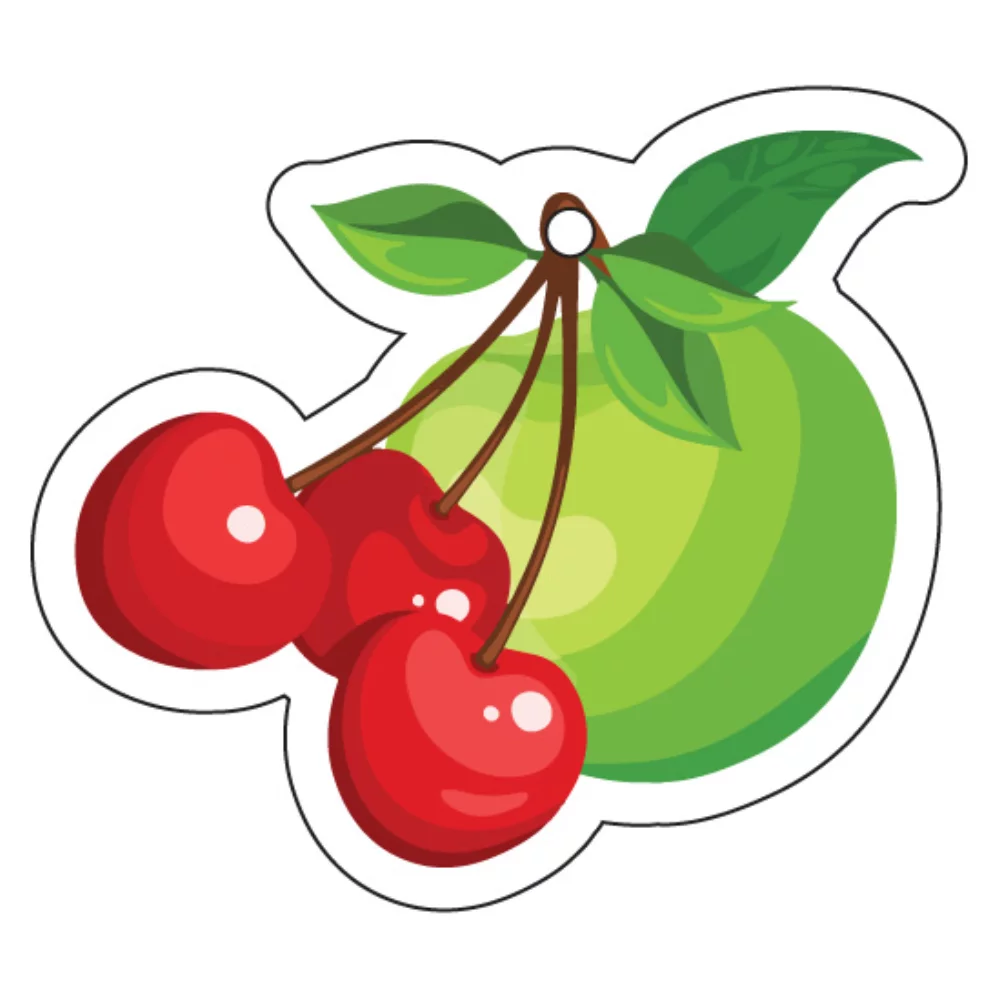 Désodorisant suspendu aux cerises et aux pommes