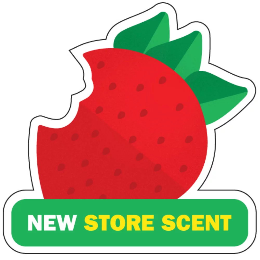 Strawberry with Base Hanging Air Freshener