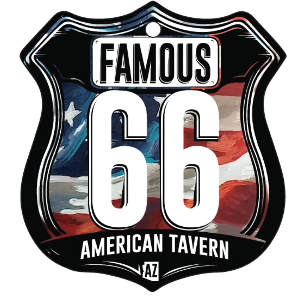 Route 66 Shield Hanging Air Freshener