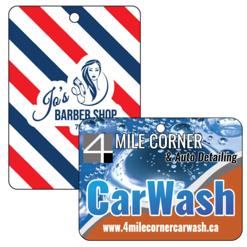 Désodorisant suspendu en forme de rectangle