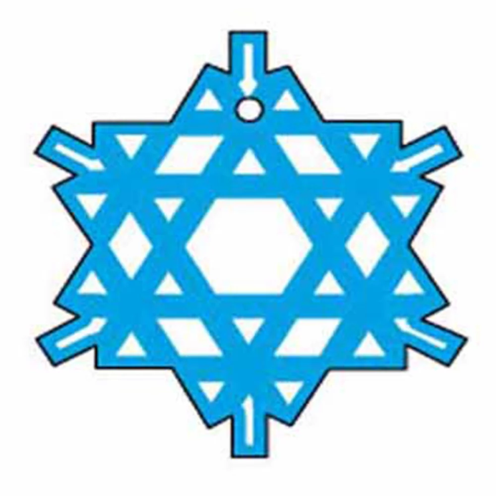 Snow Flake Shaped Hanging Air Freshener - Oversized