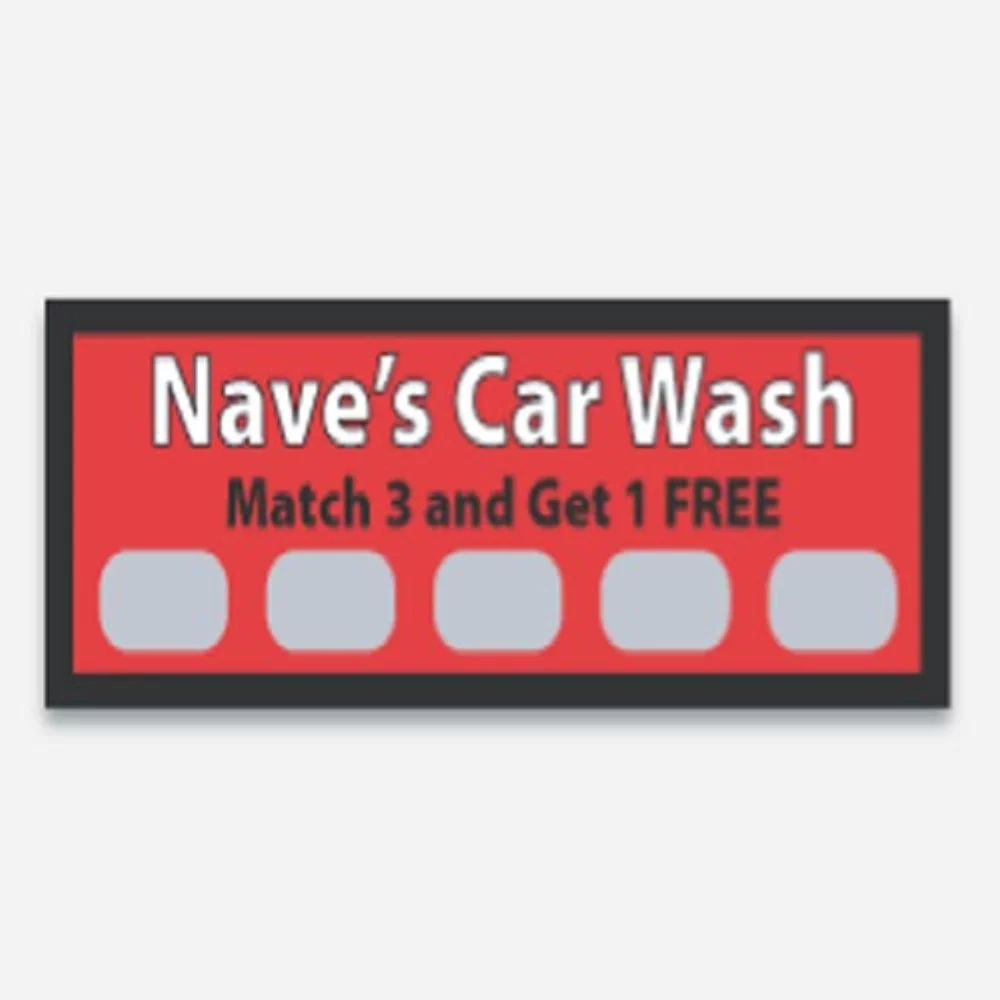 Aimant à gratter et gagner de 15 mil (4" x 1.75")