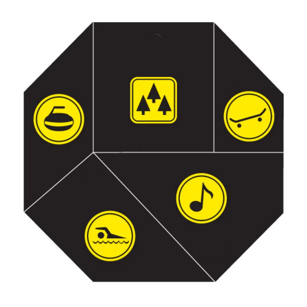 5 Piece Octagon Softee Plastic Puzzle