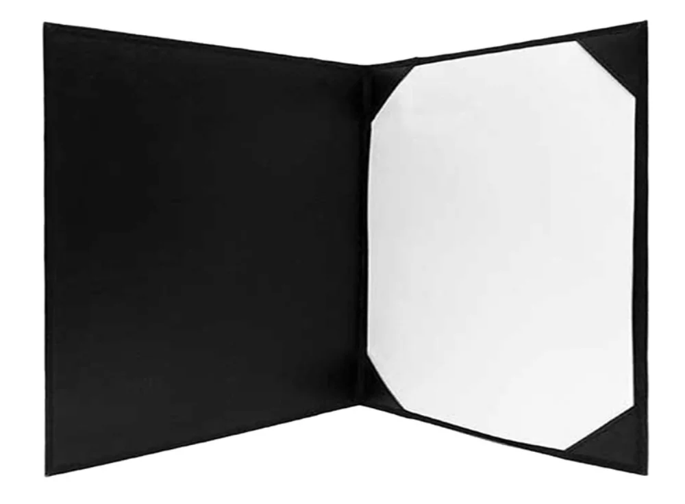 Ashlin® Designer Midnight Black Seamus Vegan Single Certificate Holder