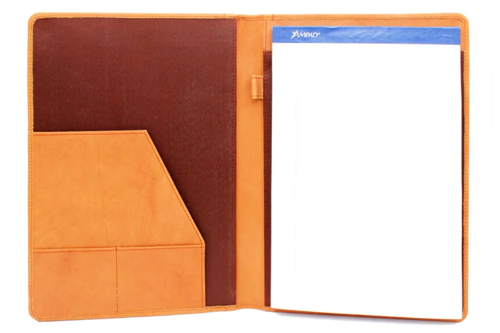 Étui à rabat Ashlin® Designer British Tan Raferty avec bloc-notes