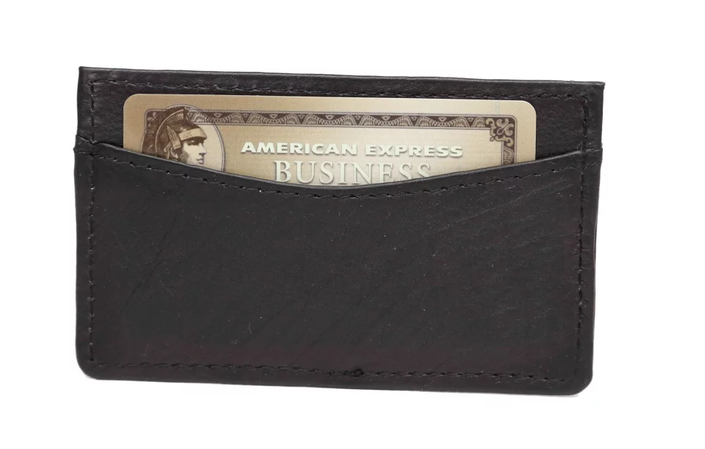 Ashlin® Designer Cheshire Midnight Black 2-Sided Business Card Case