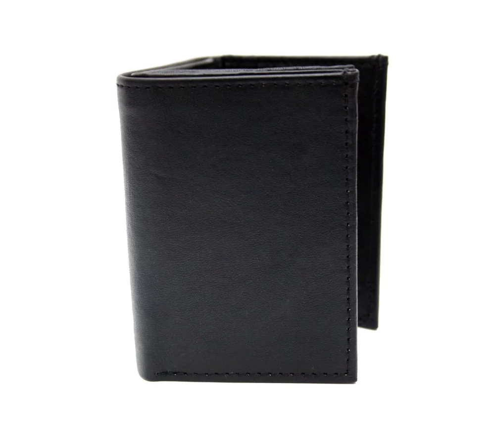 Portefeuille trifold Ashlin® Designer Landon avec 2 pièces d'identité et 9 poches pour cartes.