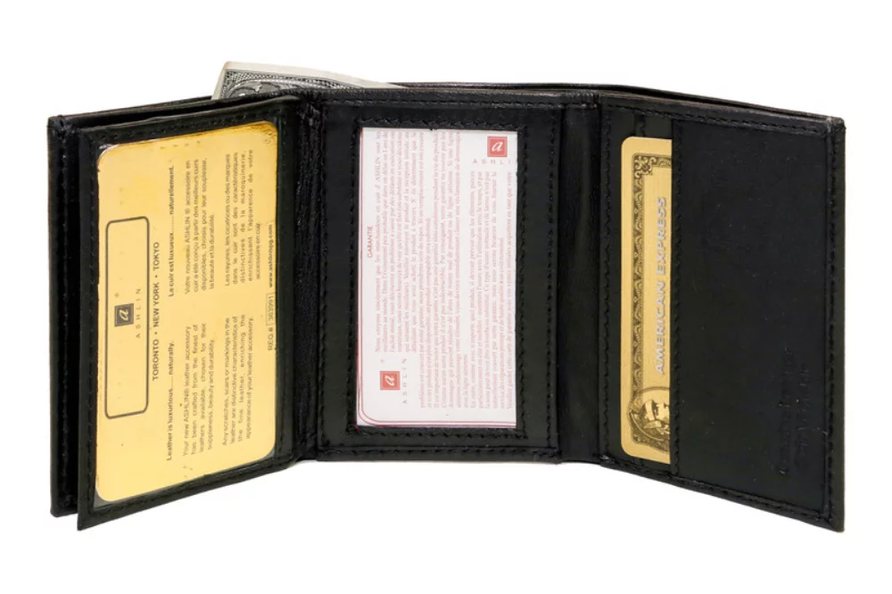 Ashlin® Designer Landon Trifold Wallet w/2 ID's & 9 Card Pockets