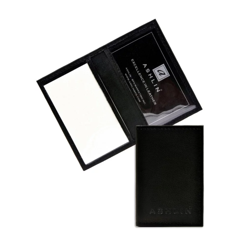 Ashlin® Designer Chatham Midnight Black Double ID Holder