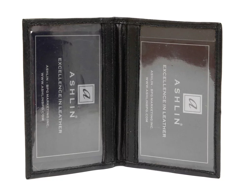Porte-cartes d'identité double Ashlin® Designer Chatham Midnight Black