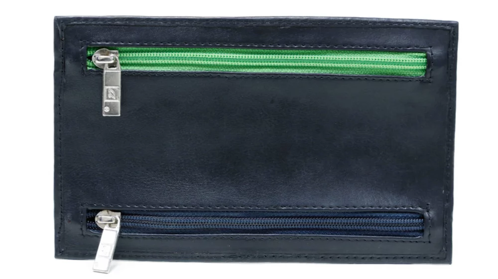 Ashlin® Designer Colorado Midnight Black 4 Zippered Currency Wallet