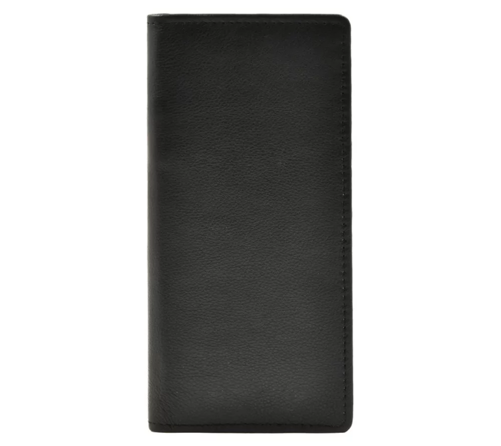 Ashlin® Designer Aidan Midnight Black Slim 12 Card Pocket Wallet