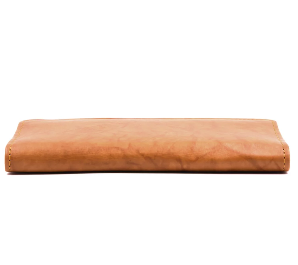 Portefeuille Ashlin® Designer Aidan British Tan Slim avec 12 poches pour cartes