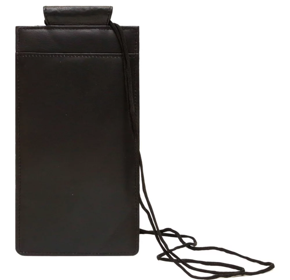 Ashlin® Designer Kentucky Midnight Black Passport Lanyard Wallet