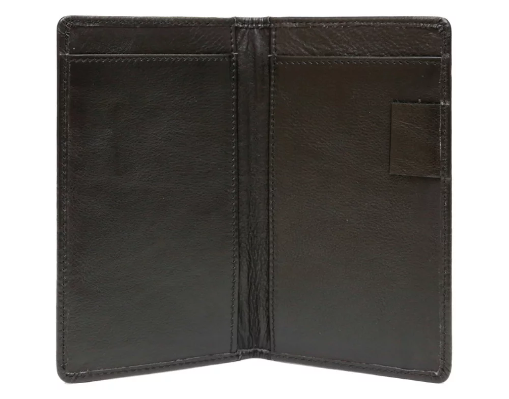Ashlin® Designer Midnight Black Aldrich Double Checkbook Cover