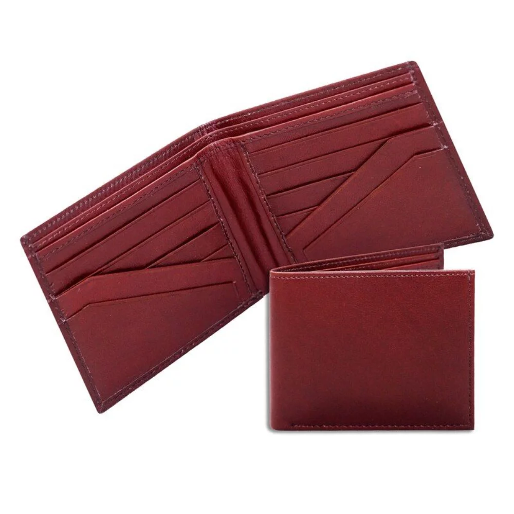 Ashlin® Designer Men's Alessandro Classic Burgundy Red Wallet