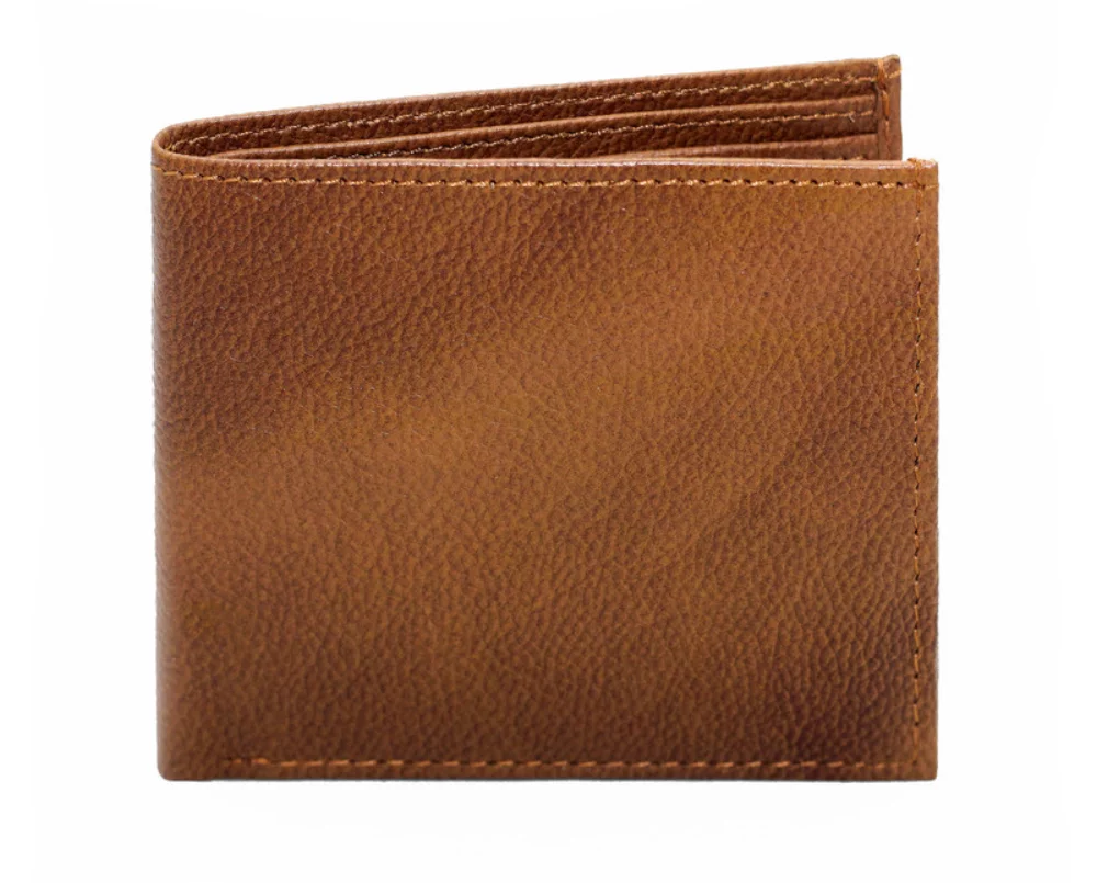 Ashlin® Designer Men's Alessandro British Tan Pebbled Cowhide Wallet