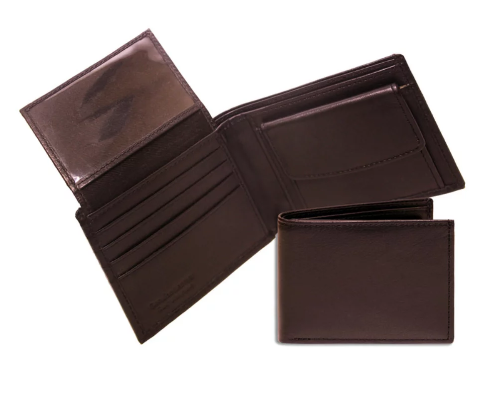 Portefeuille Ashlin® Designer pour hommes Alonso Expresso Marron à 9 poches