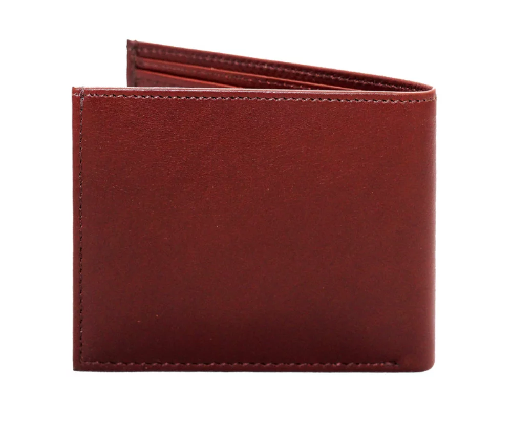 Portefeuille slim à huit poches Alvin Classic Burgundy Red pour homme de la marque Ashlin®