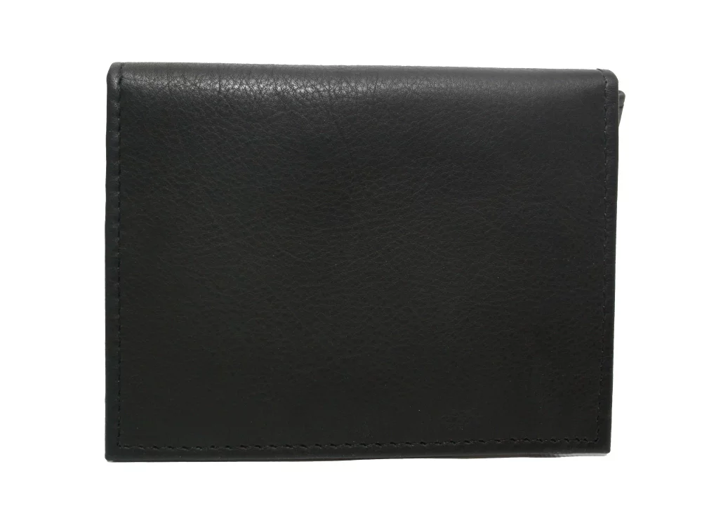 Portefeuille à pince à billets Ashlin Designer® pour homme en noir minuit Bayley avec 6 poches pour cartes.