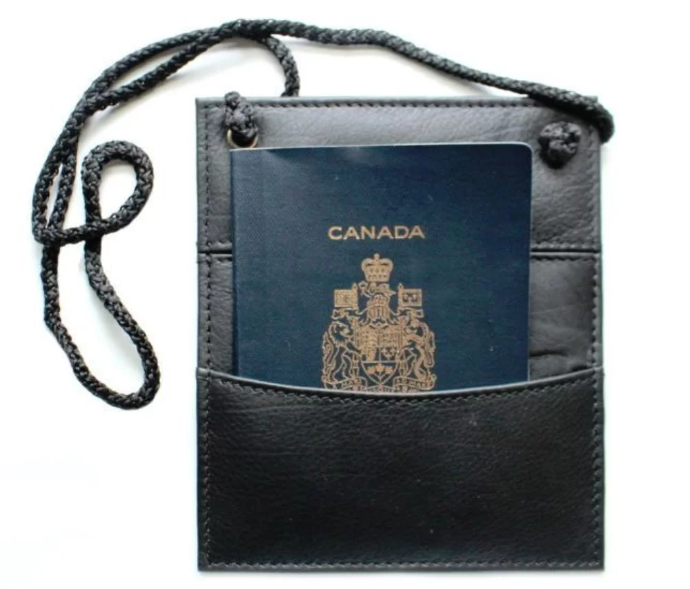 Pochette de sécurité avec cordon de cou sûr Ashlin® Designer Serge Midnight Black