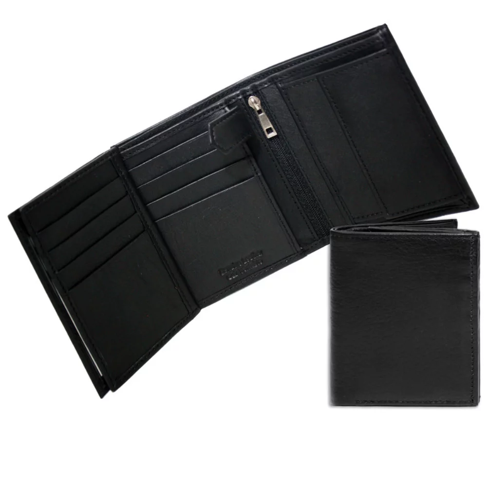 Ashlin® Designer Sergio Midnight Black Large Capacity Luxury Wallet