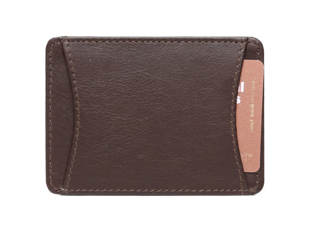 Ashlin® Designer Jett Expresso Brown Money Clip Wallet w/2 Card Pockets