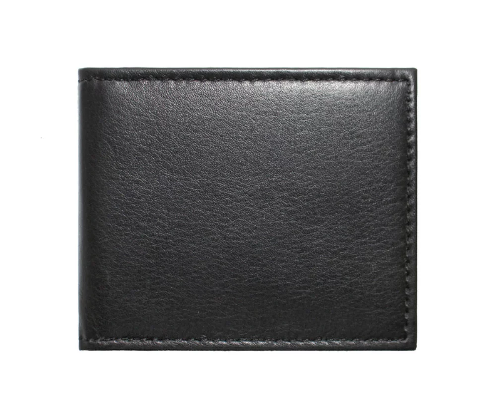 Porte-badge moyen Ashlin® Designer Justice Midnight Black avec section pour carte d'identité
