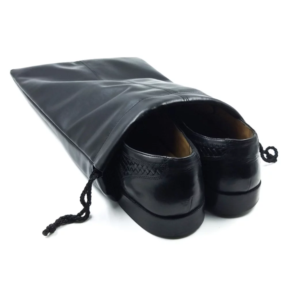 Ashlin® Designer Quigley Midnight Black Drawstring Shoe Bag