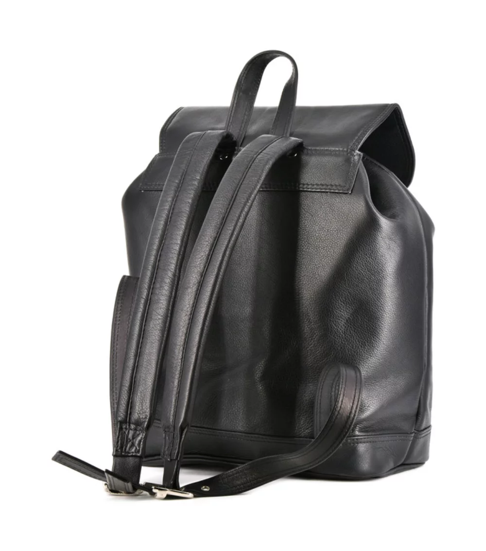 Ashlin® Designer Jessy Zippered Compartment Midnight Black Backpack