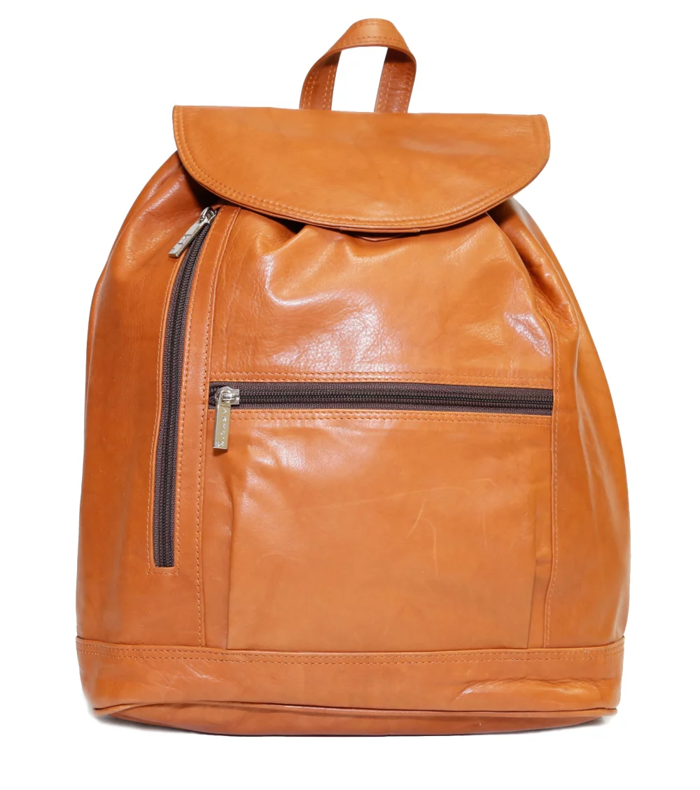 Ashlin® Designer Jessy Zippered Compartment British Tan Backpack