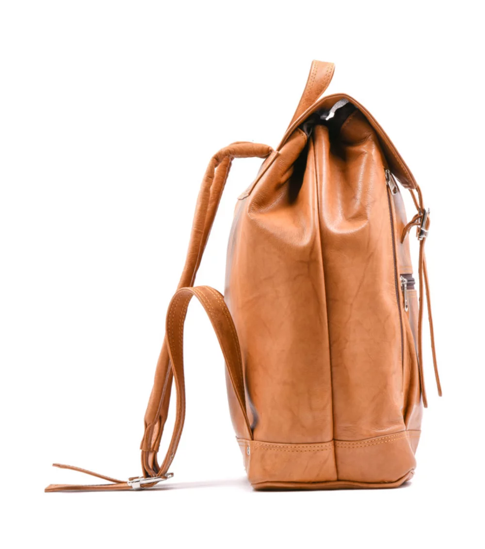 Ashlin® Designer Jessy Zippered Compartment British Tan Backpack