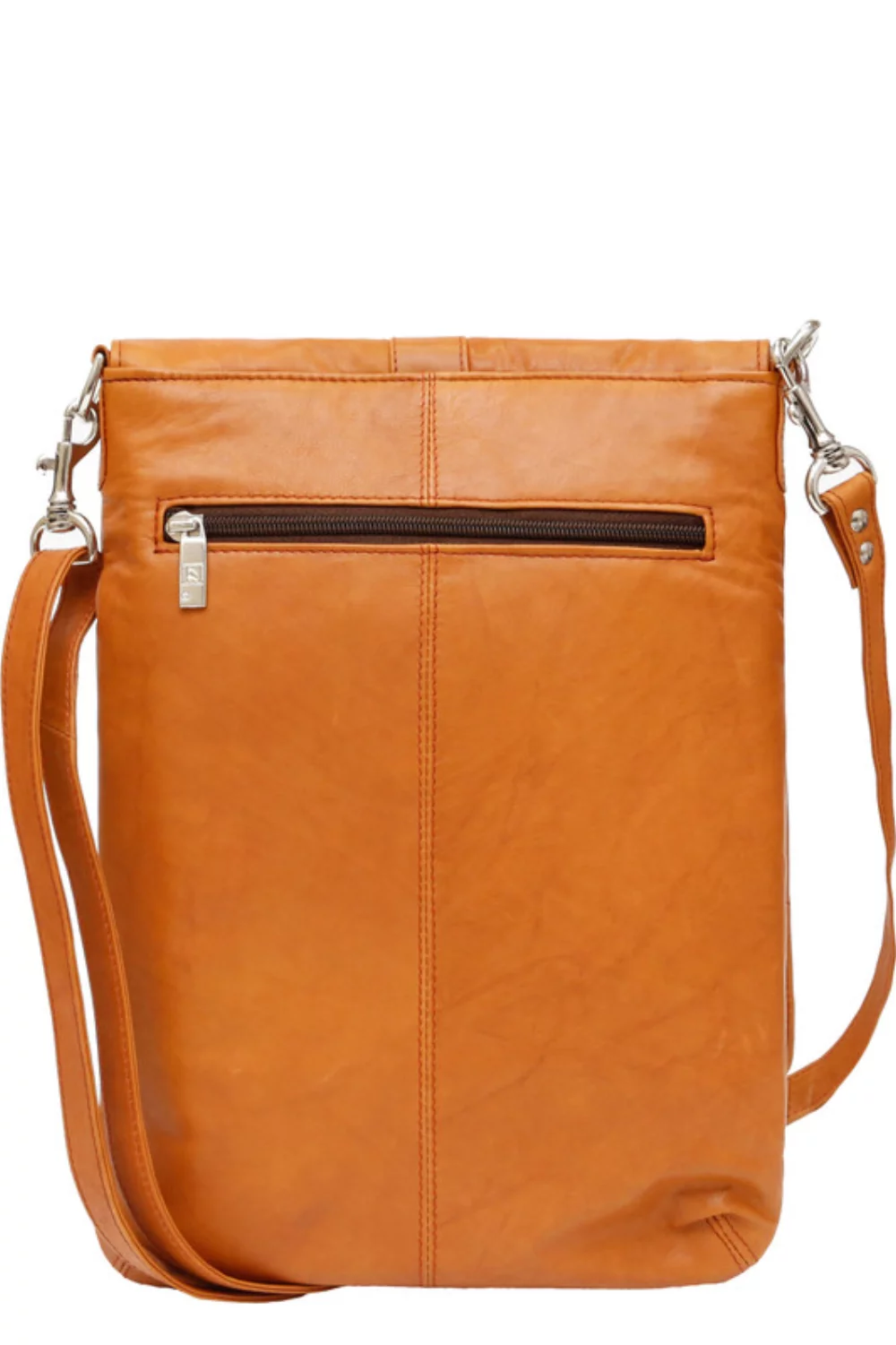 Ashlin® Designer Evan Unisex British Tan Messenger Bag w/Media Device Holder