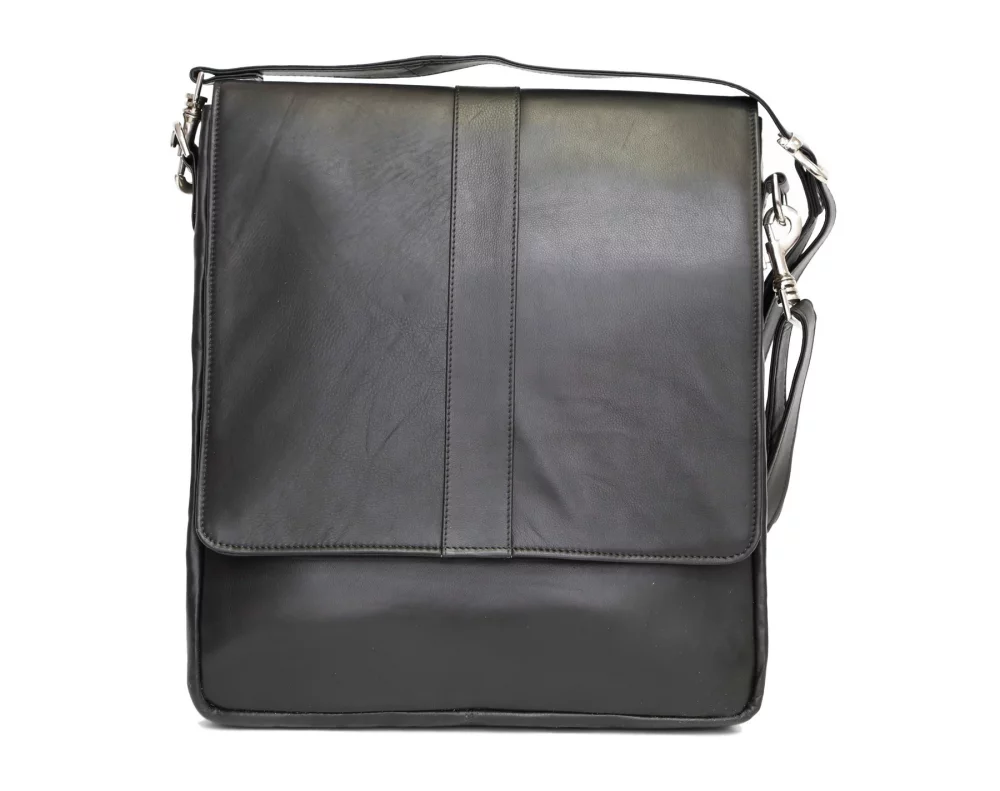 Ashlin® Designer Howeth Unisex Midnight Black Compact Messenger Bag