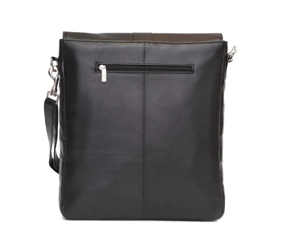 Ashlin® Designer Howeth Unisex Midnight Black Compact Messenger Bag