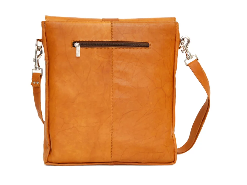 Ashlin® Designer Unisex British Tan Howeth Compact Messenger Bag
